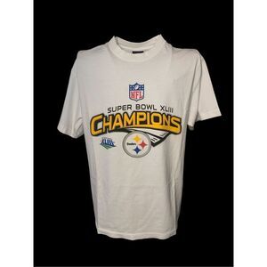 Vintage BUNDLE OF TWO NFL Pittsburgh Steelers Super Bowl Champions XLIII NFL t s
